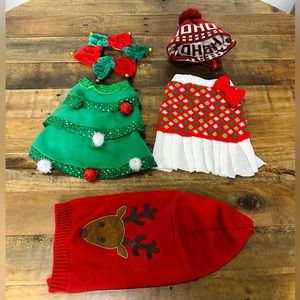 Bundle Pet holiday clothes size S/XS